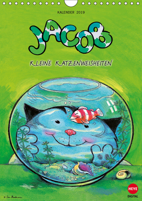 Kater Jacob kleine Katzenweisheiten (Wandkalender 2019 DIN A4 hoch) von Hartmann,  Sven