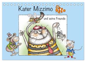 Kater Mizzimo und seine Freunde (Tischkalender 2024 DIN A5 quer), CALVENDO Monatskalender von Kraetschmer,  Marion