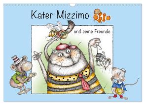 Kater Mizzimo und seine Freunde (Wandkalender 2024 DIN A3 quer), CALVENDO Monatskalender von Kraetschmer,  Marion
