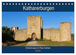 Katharerburgen – Entdeckungen im Pays Cathare (Tischkalender 2024 DIN A5 quer), CALVENDO Monatskalender von LianeM,  LianeM