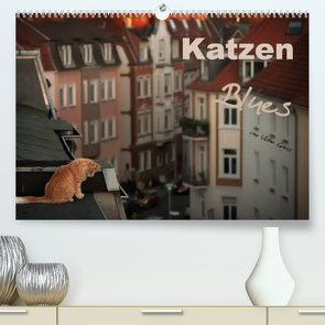 Katzen Blues (Premium, hochwertiger DIN A2 Wandkalender 2022, Kunstdruck in Hochglanz) von Gross,  Viktor