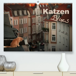 Katzen Blues (Premium, hochwertiger DIN A2 Wandkalender 2023, Kunstdruck in Hochglanz) von Gross,  Viktor