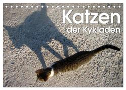 Katzen der Kykladen (Tischkalender 2024 DIN A5 quer), CALVENDO Monatskalender von Kraemer,  Silvia