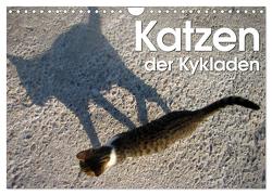 Katzen der Kykladen (Wandkalender 2024 DIN A4 quer), CALVENDO Monatskalender von Kraemer,  Silvia