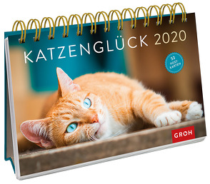 Katzenglück 2020: Postkarten-Kalender mit separatem Wochenkalendarium von Groh Redaktionsteam