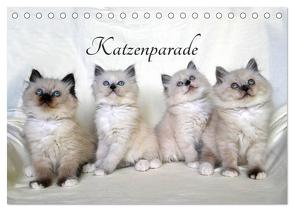 Katzenparade (Tischkalender 2024 DIN A5 quer), CALVENDO Monatskalender von Chrystal,  Jennifer