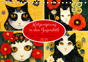 Katzensprung in den Jugendstil (Tischkalender 2023 DIN A5 quer) von Frost,  Anja