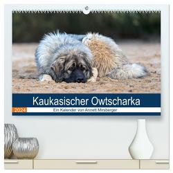 Kaukasischer Owtscharka (hochwertiger Premium Wandkalender 2024 DIN A2 quer), Kunstdruck in Hochglanz von Mirsberger,  Annett