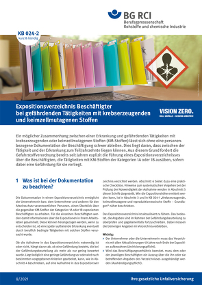 KB 024-2 Expositionsverzeichnis Beschäftigter bei gefährdenden