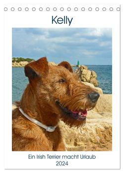 Kelly – Ein Irish Terrier macht Urlaub (Tischkalender 2024 DIN A5 hoch), CALVENDO Monatskalender von Schimon,  Claudia