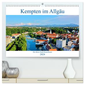 Kempten im Allgäu, die älteste Stadt Deutschlands (hochwertiger Premium Wandkalender 2024 DIN A2 quer), Kunstdruck in Hochglanz von Thoma,  Werner