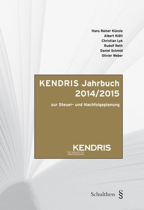 KENDRIS Jahrbuch 2014/2015 von Klöti,  Albert, Künzle,  Hans Rainer, Lyk,  Christian, Roth,  Rudolf, Schmid,  Daniel, Weber,  Olivier