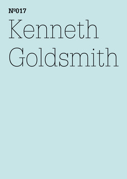 Kenneth Goldsmith von Goldsmith,  Kenneth