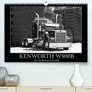 KENWORTH W900B – in Schwarzweiß (Premium, hochwertiger DIN A2 Wandkalender 2021, Kunstdruck in Hochglanz) von Laue,  Ingo