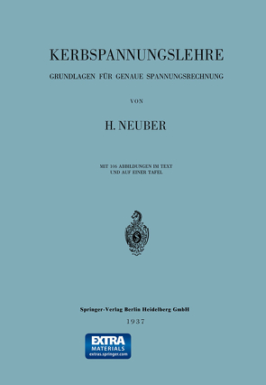Kerbspannungslehre von Neuber,  Heinz