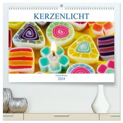 Kerzenlicht (hochwertiger Premium Wandkalender 2024 DIN A2 quer), Kunstdruck in Hochglanz von Kruse,  Gisela