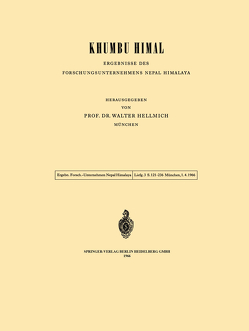 Khumbu Himal — Ergebnisse des Forschungsunternehmens Nepal Himalaya von Hellmich,  Walter