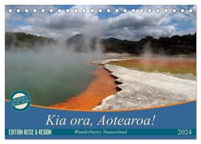 Kia ora, Aotearoa – Wunderbares Neuseeland (Tischkalender 2024 DIN A5 quer), CALVENDO Monatskalender von Flori0,  Flori0