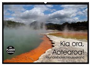 Kia ora, Aotearoa – Wunderbares Neuseeland (Wandkalender 2024 DIN A2 quer), CALVENDO Monatskalender von Flori0,  Flori0