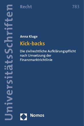 Kick-backs von Kluge,  Anna