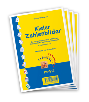 Kieler Zahlenbilder. Zahlenraum 1-20. Steckbrett mit 30 farbigen Steckern. 4er-Pack von Rosenkranz,  Christel