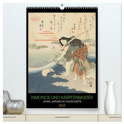 Kimonos und Karpfenmuster (hochwertiger Premium Wandkalender 2024 DIN A2 hoch), Kunstdruck in Hochglanz von Fahrenholz,  Julian