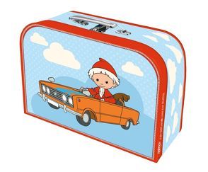 Trötsch Kinder-Koffer „Sandmann“ klein, Pappkoffer, Koffer aus Pappe, Geschenk Verpackung, Gutschein Verpackung,Spielkoffer, Metallgriff und Metallhenkel, Reisekoffer Kinder