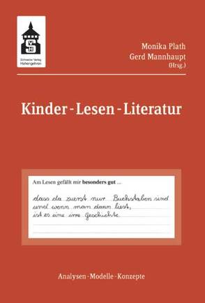 Kinder – Lesen – Literatur von Mannhaupt,  Gerd, Plath,  Monika