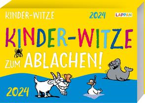 Kinder-Witze zum Ablachen! 2024: Mein Kalender für jeden Tag von Fernandez,  Miguel, Steindamm,  Constanze