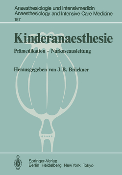 Kinderanaesthesie von Brückner,  J. B.