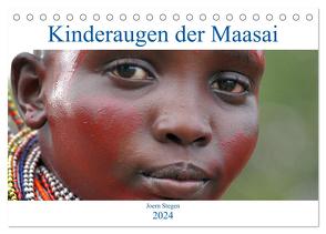Kinderaugen der Maasai (Tischkalender 2024 DIN A5 quer), CALVENDO Monatskalender von stegen,  joern