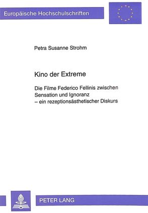 Kino der Extreme von Strohm,  Petra Susanne