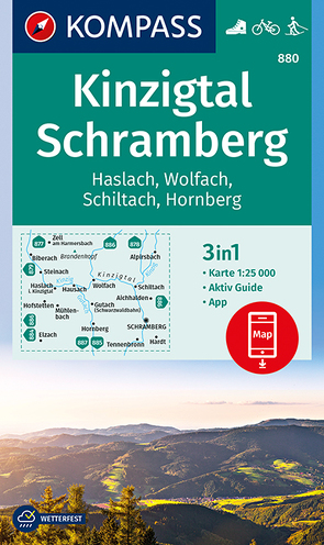 KOMPASS Wanderkarte Kinzigtal Schramberg, Haslach, Wolfach, Schiltach, Hornberg von KOMPASS-Karten GmbH