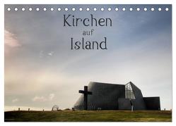 Kirchen auf Island (Tischkalender 2024 DIN A5 quer), CALVENDO Monatskalender von Gerken,  Klaus