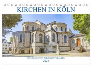 Kirchen in Köln – Heilige Stätten und imposante Bauten (Tischkalender 2024 DIN A5 quer), CALVENDO Monatskalender von Stock,  pixs:sell@Adobe