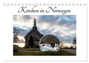 Kirchen in Norwegen (Tischkalender 2024 DIN A5 quer), CALVENDO Monatskalender von Rosin,  Dirk