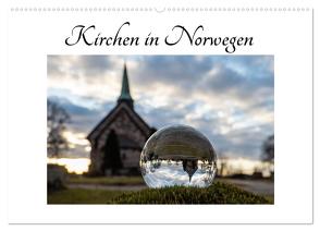 Kirchen in Norwegen (Wandkalender 2024 DIN A2 quer), CALVENDO Monatskalender von Rosin,  Dirk