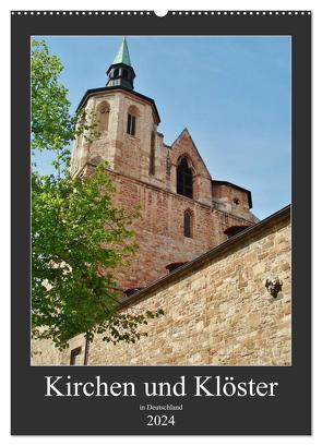 Kirchen und Klöster in Deutschland (Wandkalender 2024 DIN A2 hoch), CALVENDO Monatskalender von Janke,  Andrea