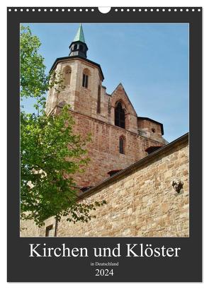 Kirchen und Klöster in Deutschland (Wandkalender 2024 DIN A3 hoch), CALVENDO Monatskalender von Janke,  Andrea