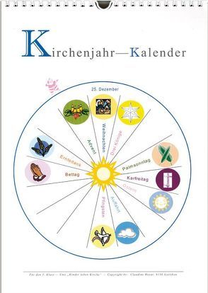 Kirchenjahr-Kalender von Horat,  Claudine