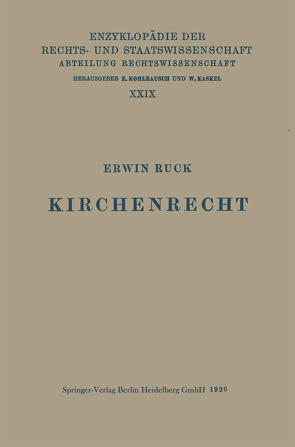 Kirchenrecht von Ruck,  Erwin