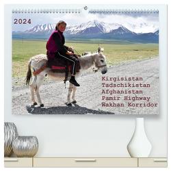 Kirgisistan Tadschikistan Afghanistan Pamir Highway Wakhan Korridor (hochwertiger Premium Wandkalender 2024 DIN A2 quer), Kunstdruck in Hochglanz von Bergermann,  Manfred