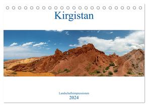 Kirgistan – Landschaftsimpressionen (Tischkalender 2024 DIN A5 quer), CALVENDO Monatskalender von Rusch,  Winfried