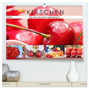 Kirschen. Wer kann da schon widerstehen? (hochwertiger Premium Wandkalender 2024 DIN A2 quer), Kunstdruck in Hochglanz von Hurley,  Rose