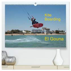 Kite Boarding El Gouna (hochwertiger Premium Wandkalender 2024 DIN A2 quer), Kunstdruck in Hochglanz von Faltermaier,  Franz