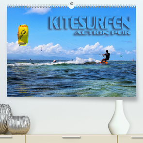 Kitesurfen – Action pur (Premium, hochwertiger DIN A2 Wandkalender 2021, Kunstdruck in Hochglanz) von Bleicher,  Renate