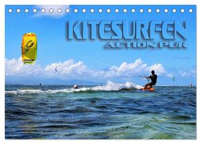 Kitesurfen – Action pur (Tischkalender 2024 DIN A5 quer), CALVENDO Monatskalender von Bleicher,  Renate