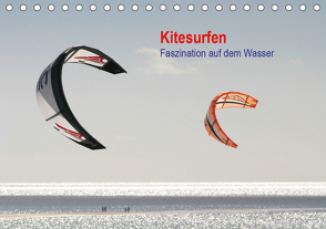 Kitesurfen – Faszination auf dem Wasser (Tischkalender 2021 DIN A5 quer) von Peitz,  Martin