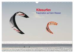 Kitesurfen – Faszination auf dem Wasser (Wandkalender 2024 DIN A3 quer), CALVENDO Monatskalender von Peitz,  Martin