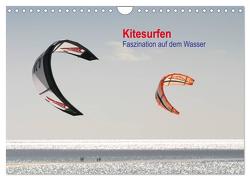 Kitesurfen – Faszination auf dem Wasser (Wandkalender 2024 DIN A4 quer), CALVENDO Monatskalender von Peitz,  Martin